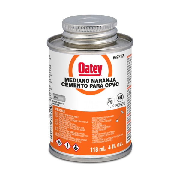 PEGAMENTO CPVC NARANJA 1/32 (4 OZ) OATEY 32212