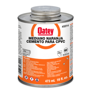 Pegamento CPVC Mediano Naranja 1/16 Gl (8 oz) OATEY
