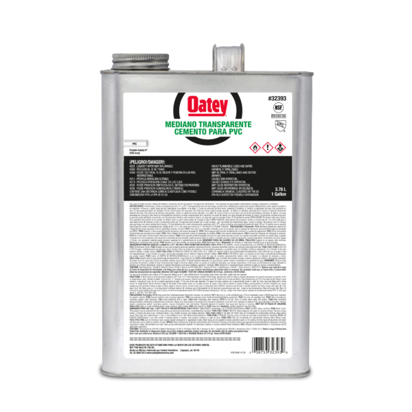 PEGAMENTO PVC MED. NEGRO 1 GL OATEY 31021
