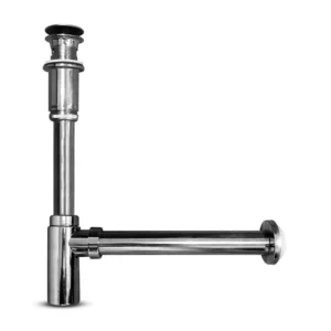 TRAMPA MINIMALISTA CROMADO CON DESAGUE METUSA