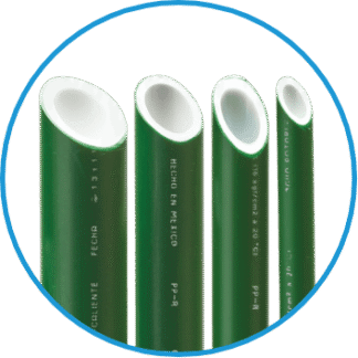 TUBO CLASE 10 DE 20 MM PPR CAPA ANTIBACTERIANA ROTOPLAS