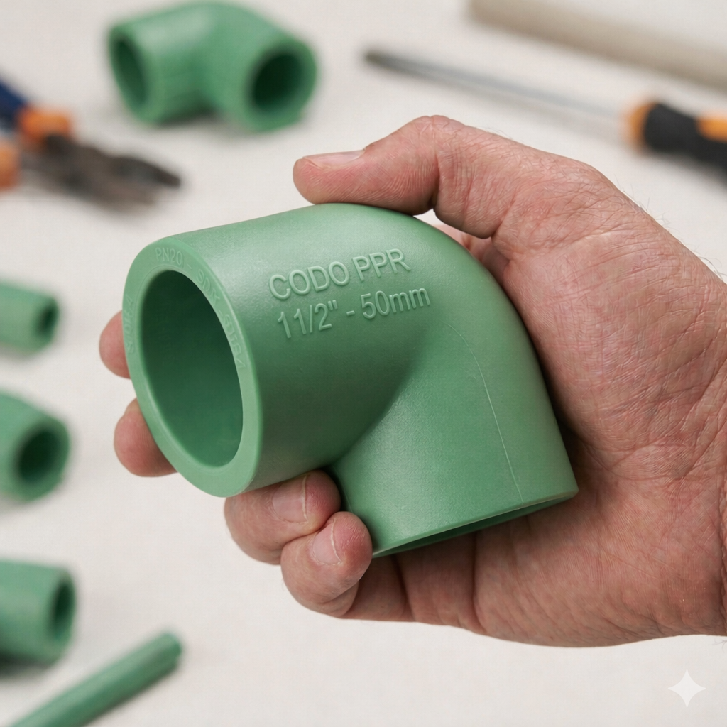 CODO A 90 DE 50 MM ROTOPLAS