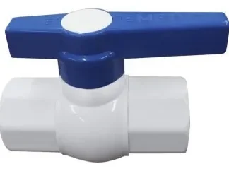 VALVULA ESFERICA PVC 1'' CON ROSCA METUSA