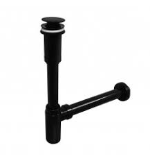 TRAMPA MINIMALISTA CON DESAGUE PUSH BLACK METUSA