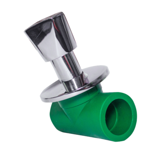 LLAVE DE PASO DE EMPOTRAR - 20 MM CROMADA ROTOPLAS