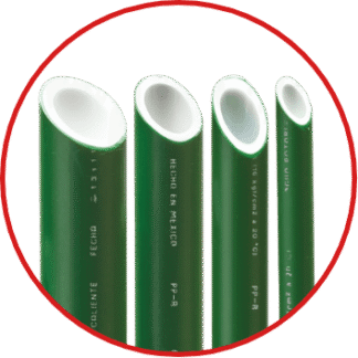 TUBO CLASE 16 DE 40 MM PPR CAPA  ANTIBACTERIANA ROTOPLAS